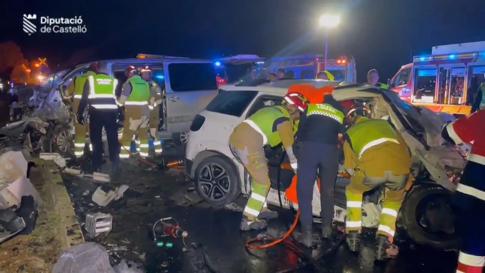 Accident múltiple a la Vall d'Uixó