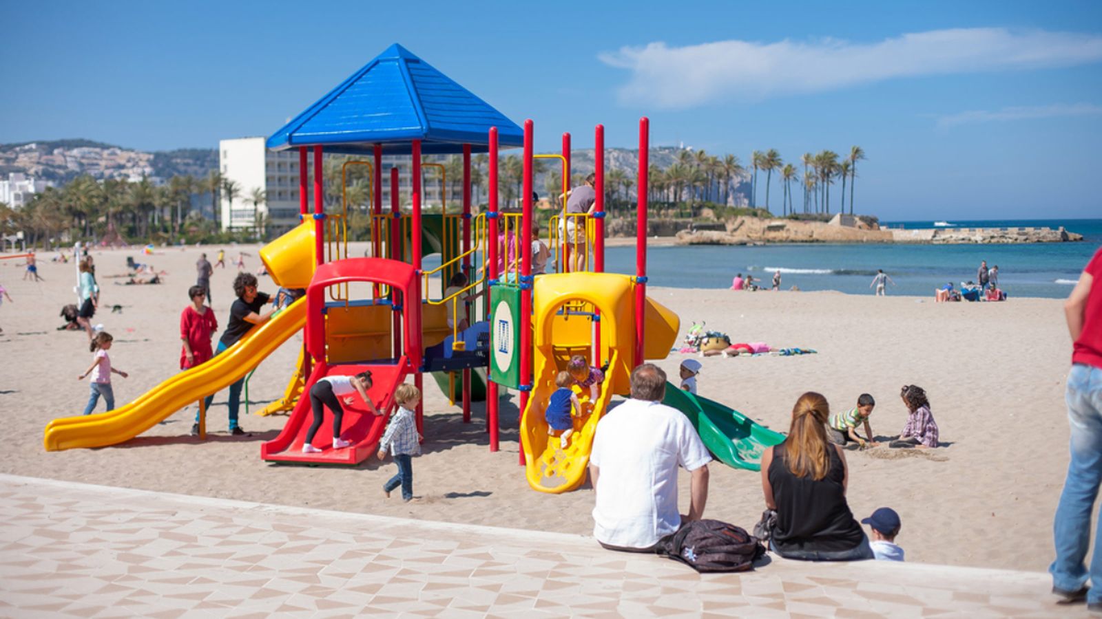 Parc infantil a la platja de Xàbia