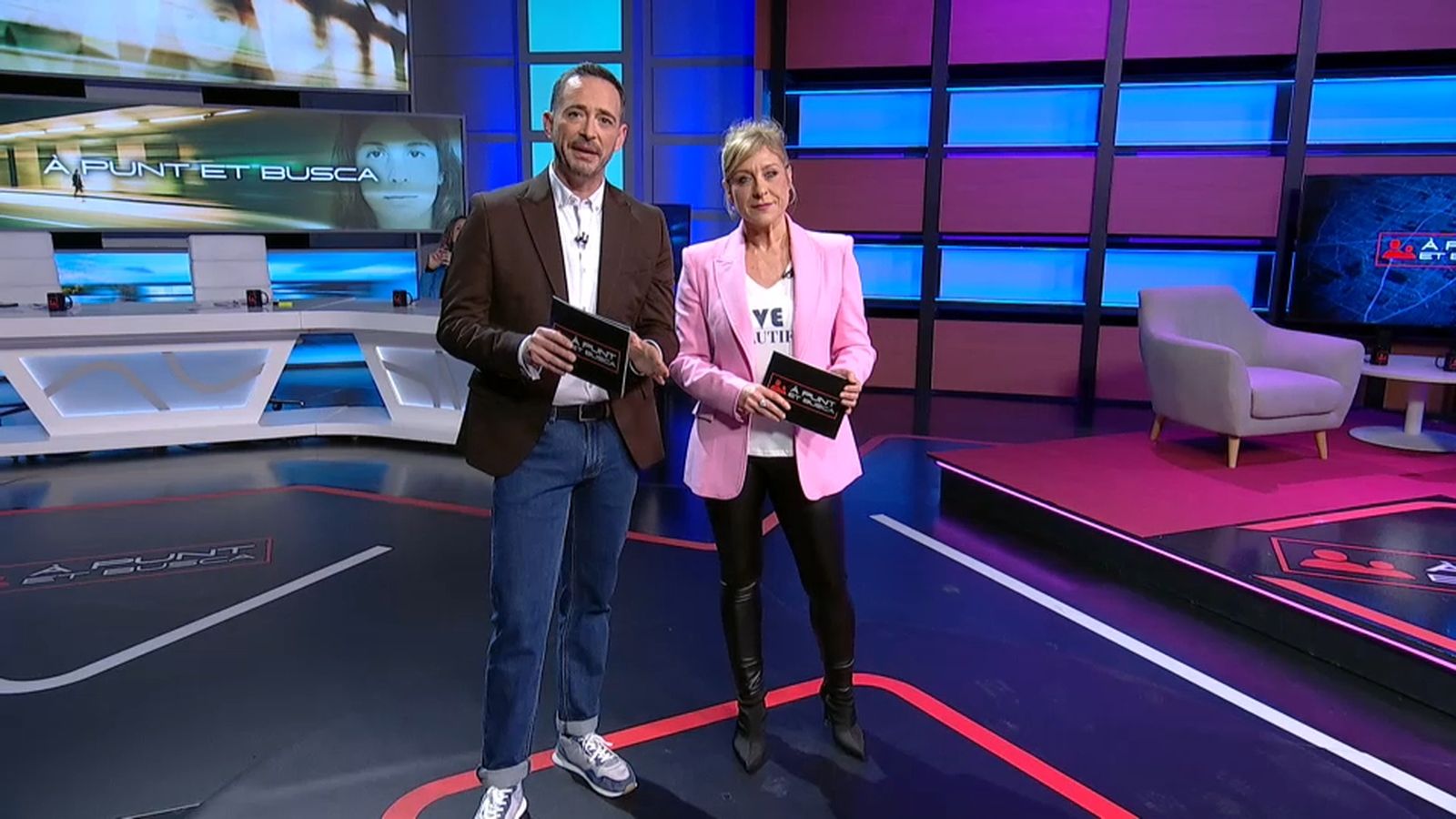 Juan Nieto i Mireia Llinares en 'À Punt et busca'
