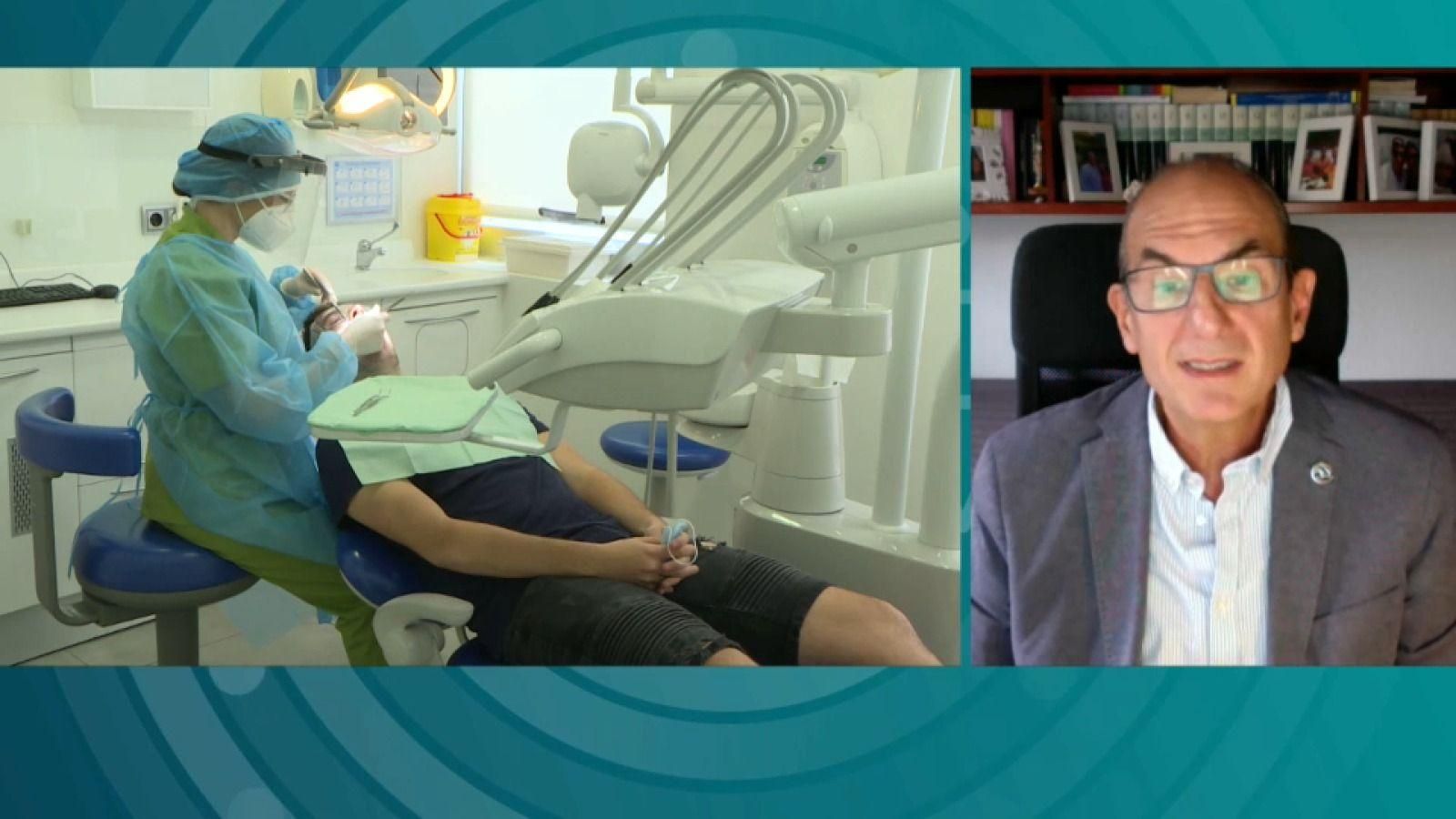 El president de la Societat Espanyola d'Anestesiologia durant la seua intervenció en 'Connexió CV'