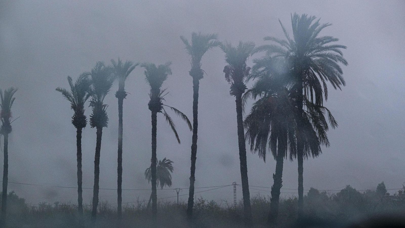 Forta tempesta registrada este dijous a la Foia, Elx