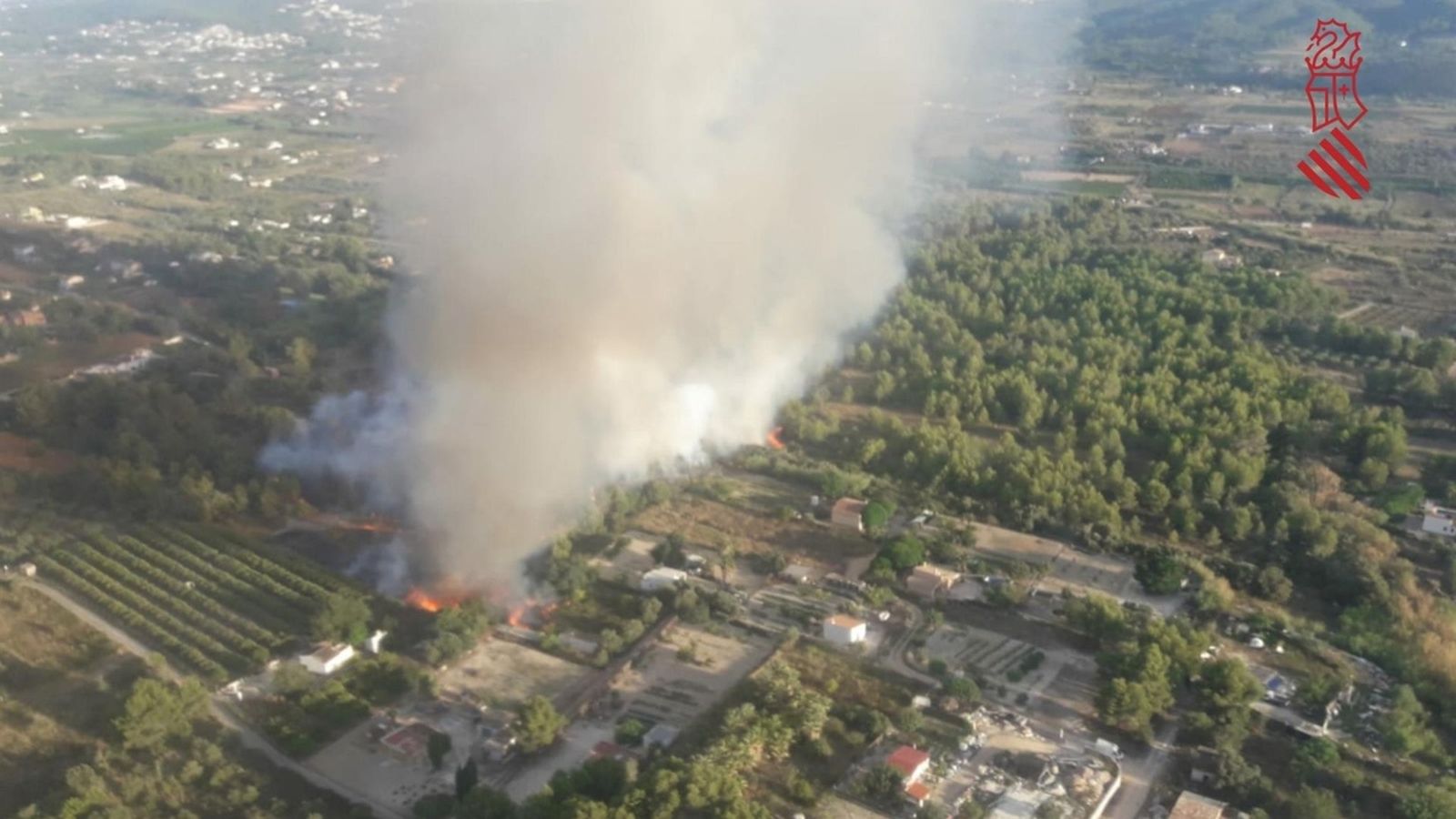 Incendi declarat dilluns a Xàbia
