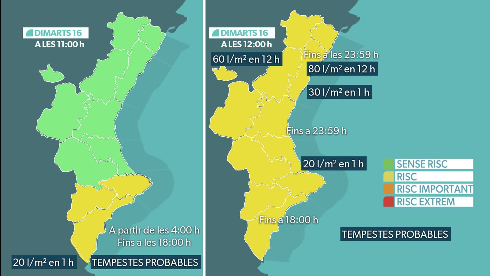 Nou episodi de pluges generals a la vista