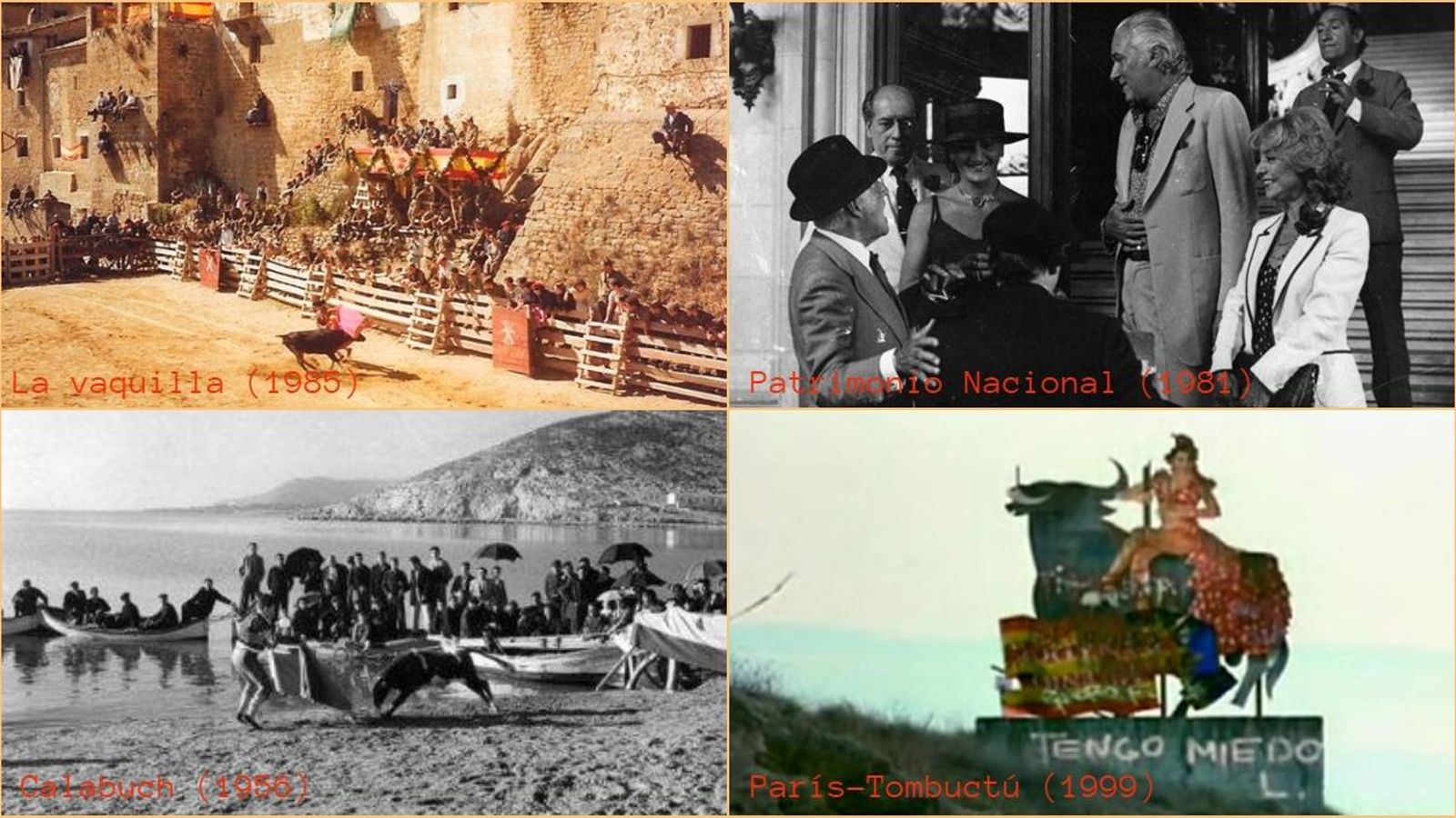 Fotogrames de pel·lícules de Berlanga relacionades amb els bous