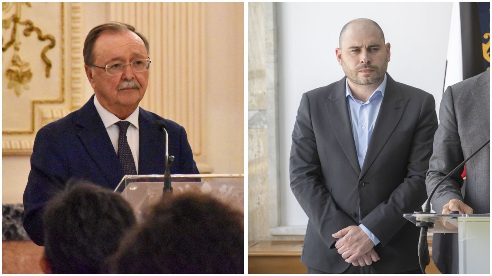 El president de Ceuta, Juan Jesús Vivas, i l'excap de Gabinet de la Delegació del Govierno Gonzalo Sanz