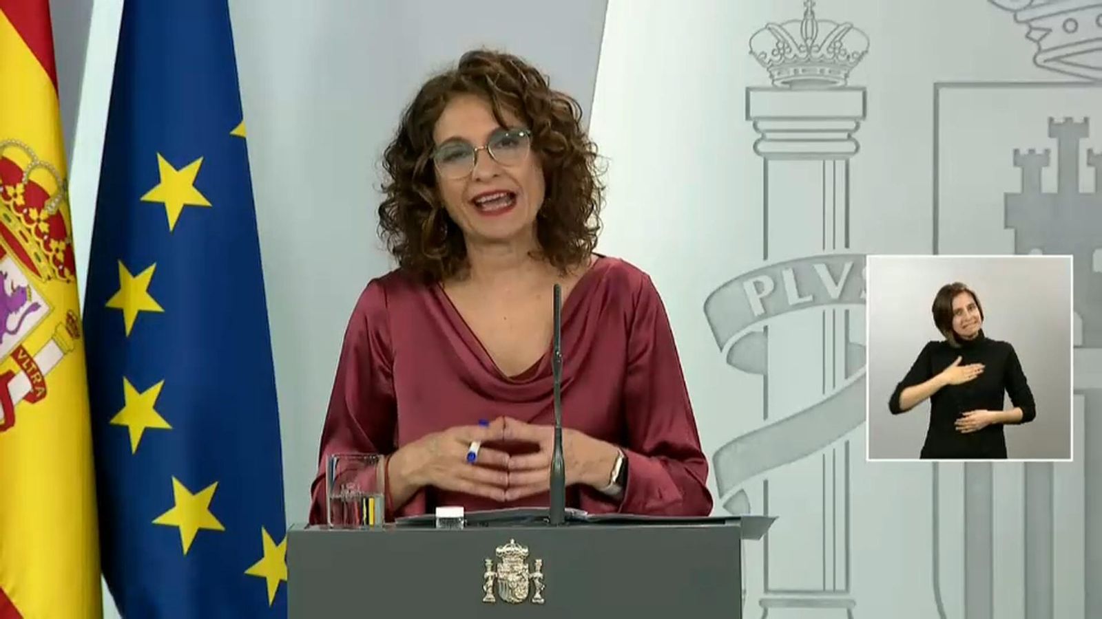 María Jesús Montero, en una imatge d'arxiu d'una roda de premsa posterior al Consell de Ministres