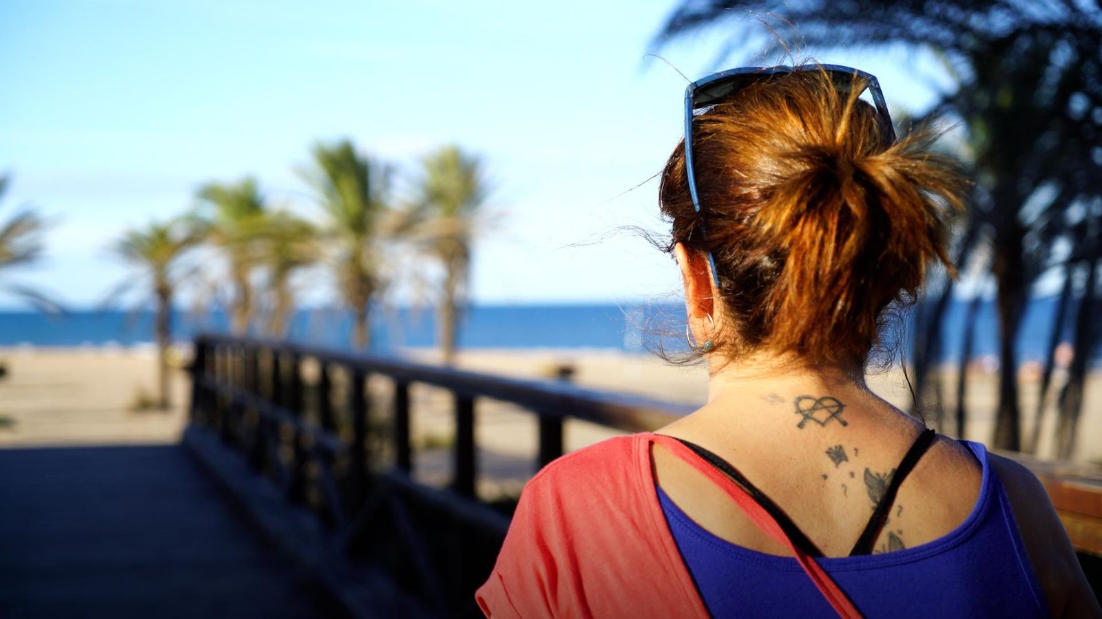 Maijo Estruch, infermera, en un moment de l'entrevista
