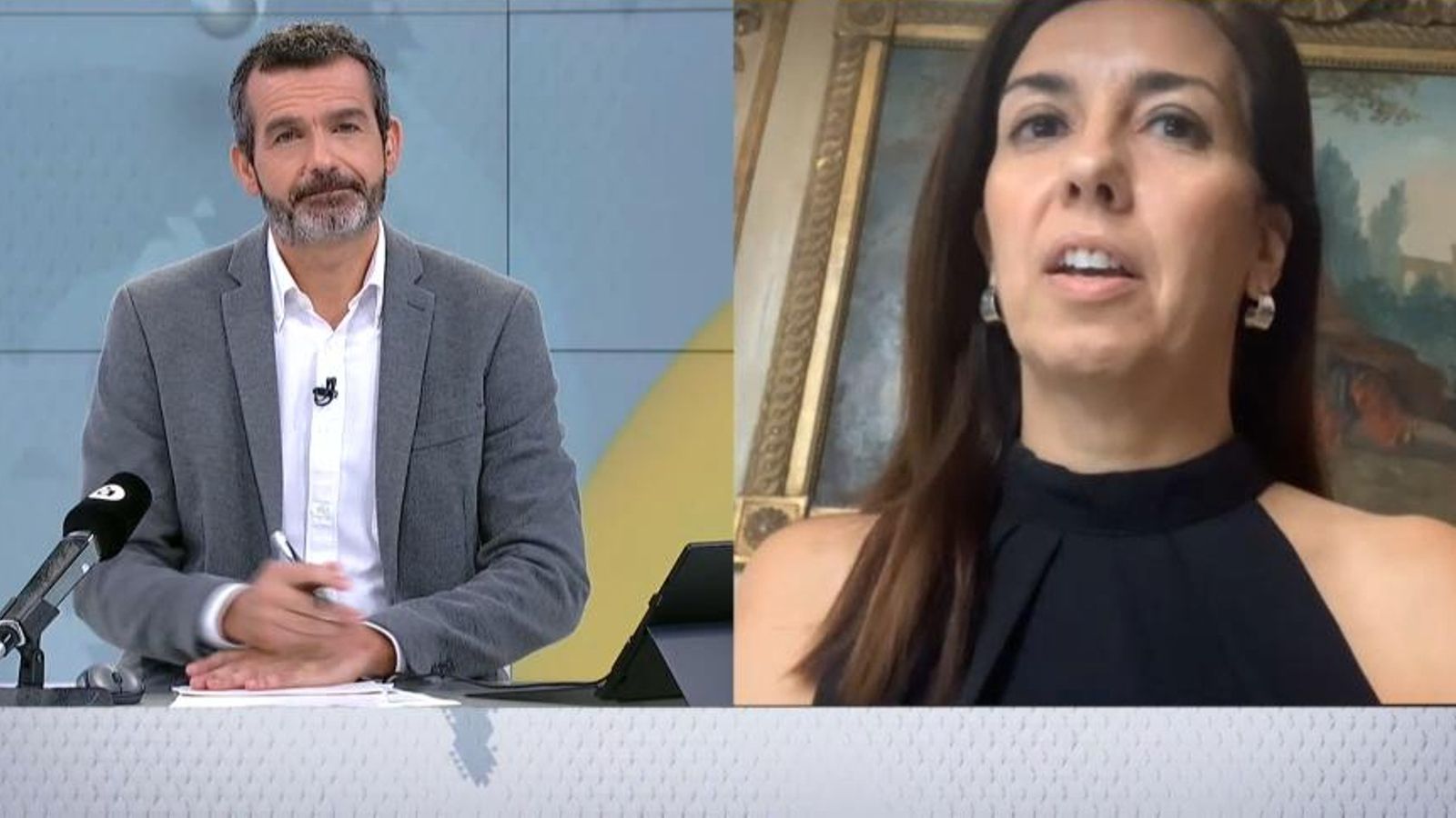 La magistrada del TSJCV Amparo Esteve en la seua intervenció en 'Les Notícies del matí'