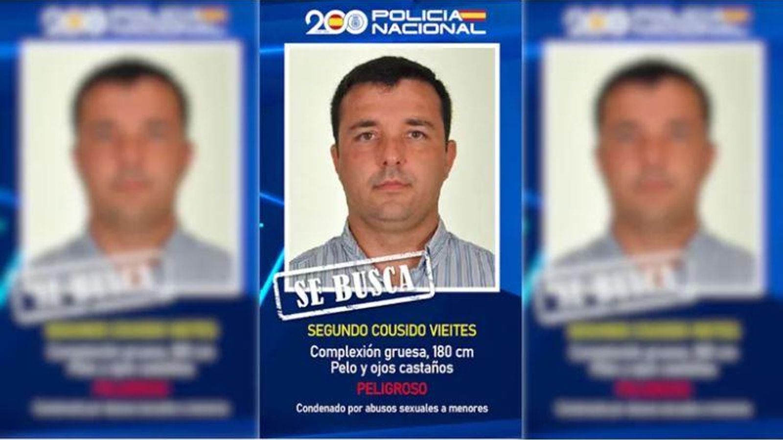 Imatge de Segundo Cousido, l'home buscat per la Policia Nacional