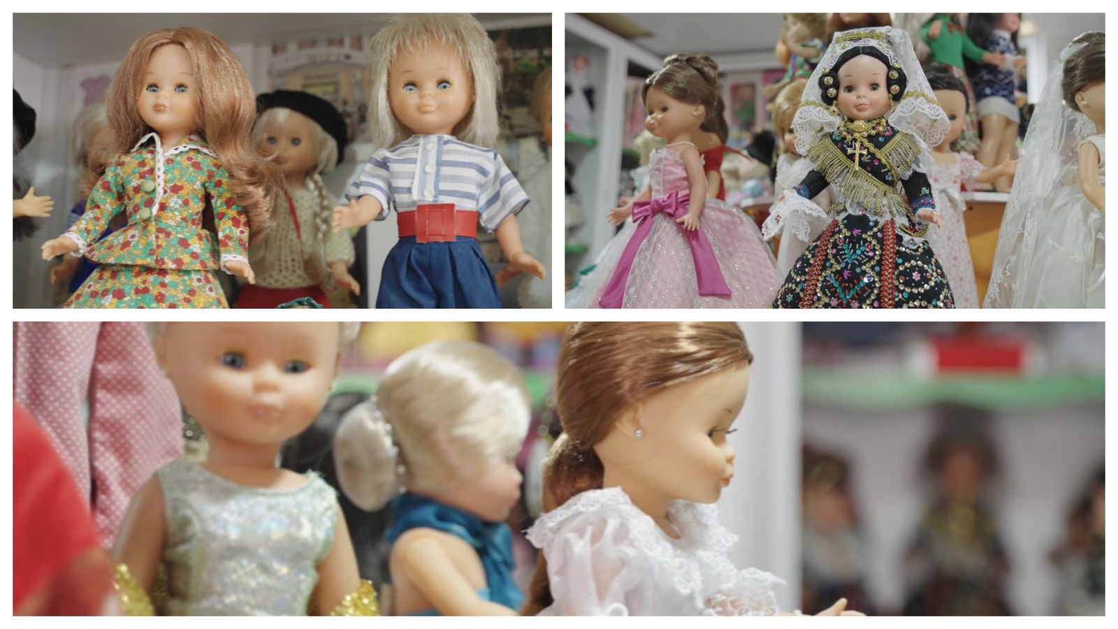 Algunes de les Nancy que formen part de la col·lecció de nines de Vicent Vidal