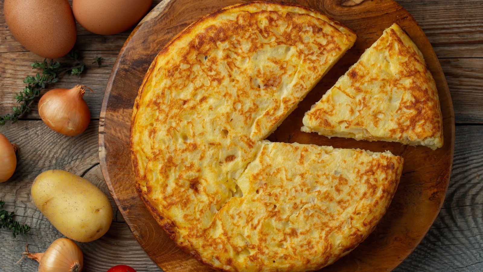 Truita de creïlles amb ceba