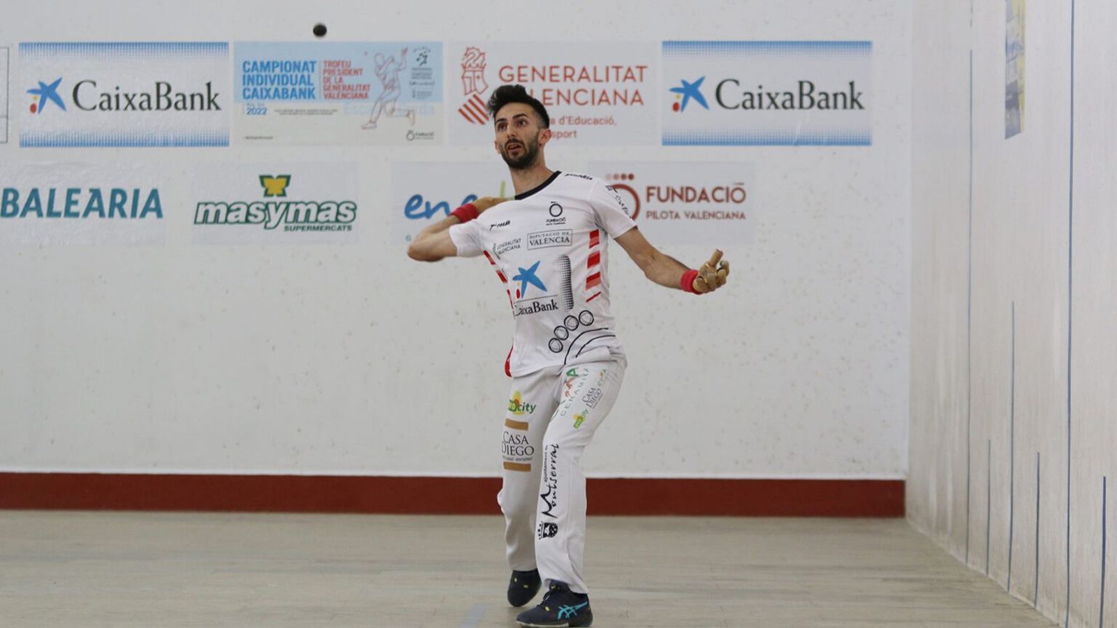 Marc Gimeno, durant la partida