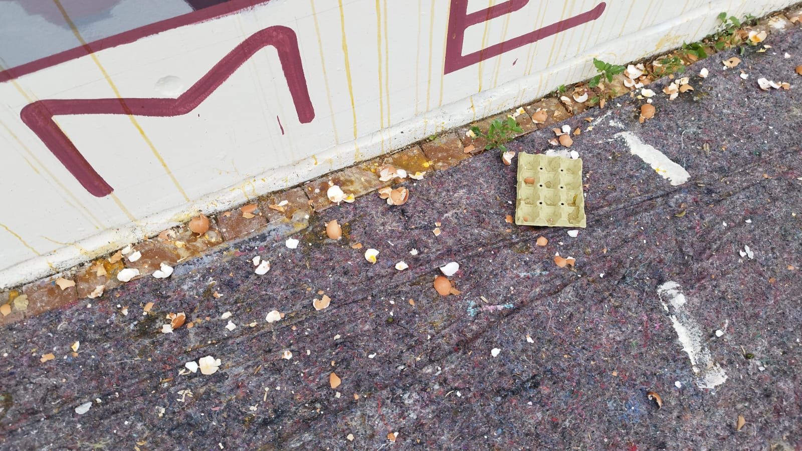 El mural dedicat a la matemàtica Carmen Torras i instal·lat en l'IES Benicalap, ha sigut vandalitzat amb ous