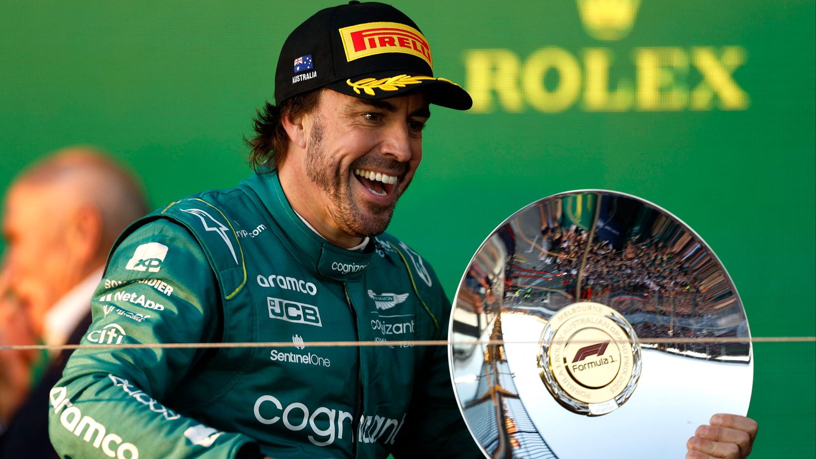 Alonso, en el pòdium