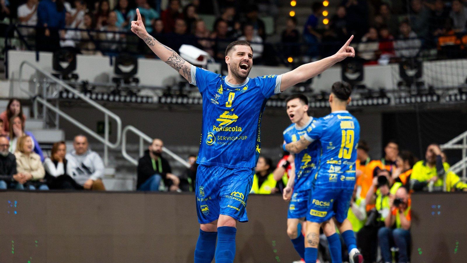 Juanqui celebra un dels gols