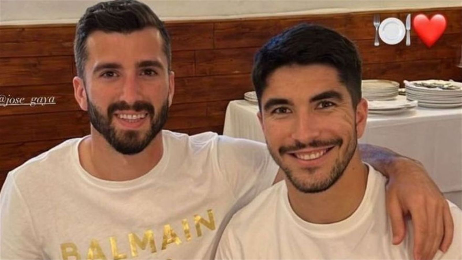 Gayà i Soler en una foto d'un dinar en maig