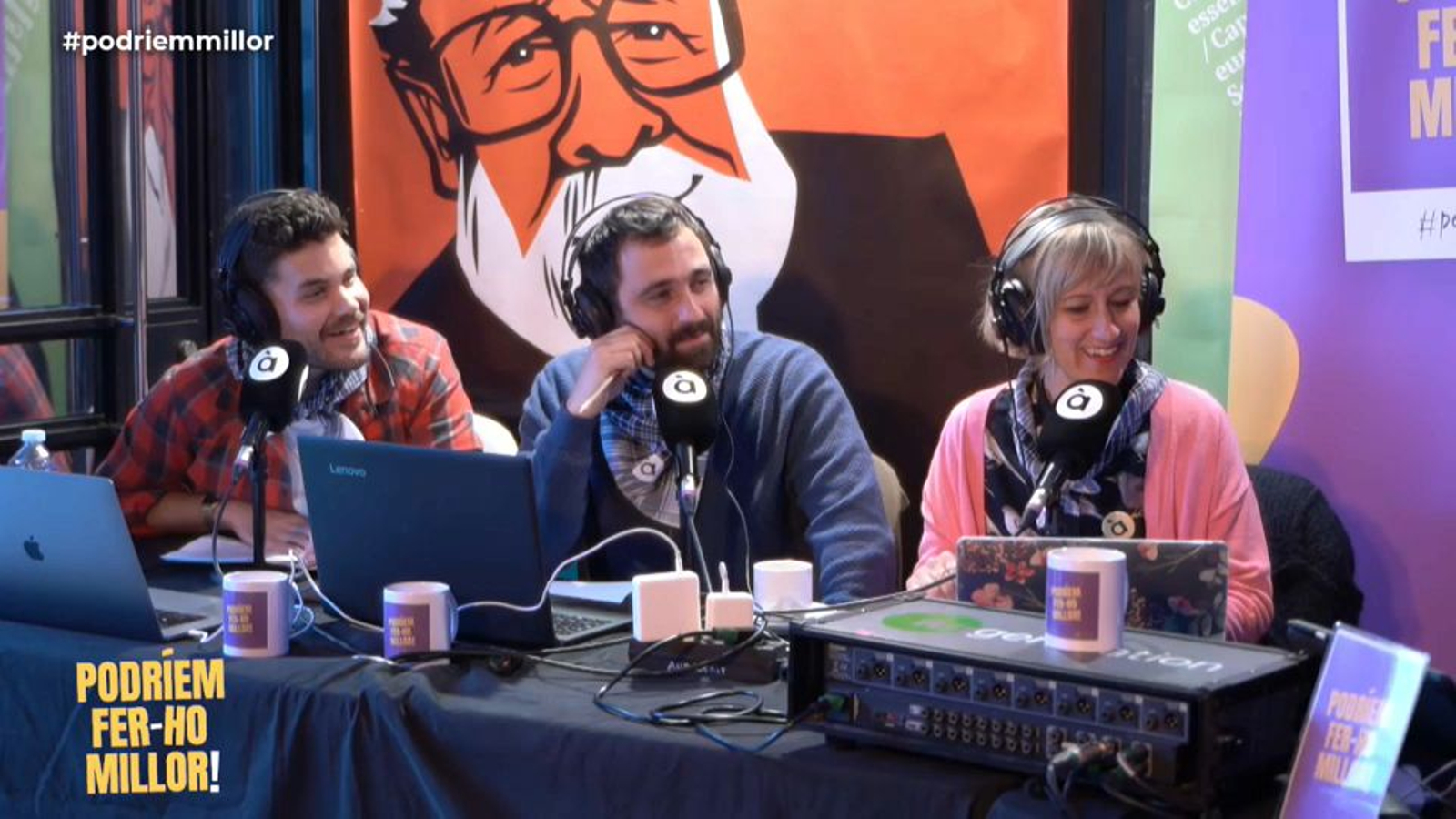 Lluís Mosquera i els seus companys del programa
