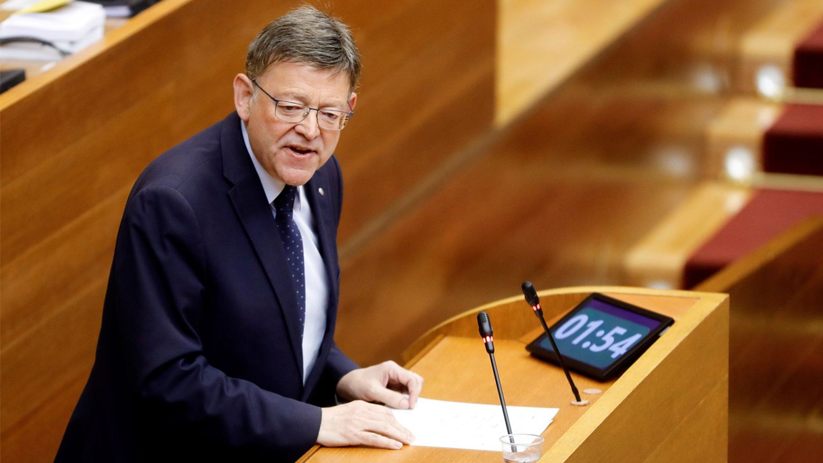 El president de la Generalitat, Ximo Puig, intervé sesió de control al Govern, en Les Corts