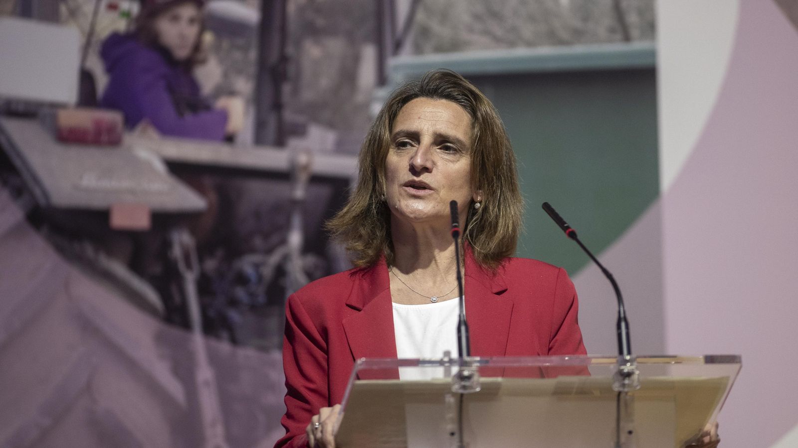 La ministra per a la Transició Ecològica, Teresa Ribera, aquest dijous en Lugo