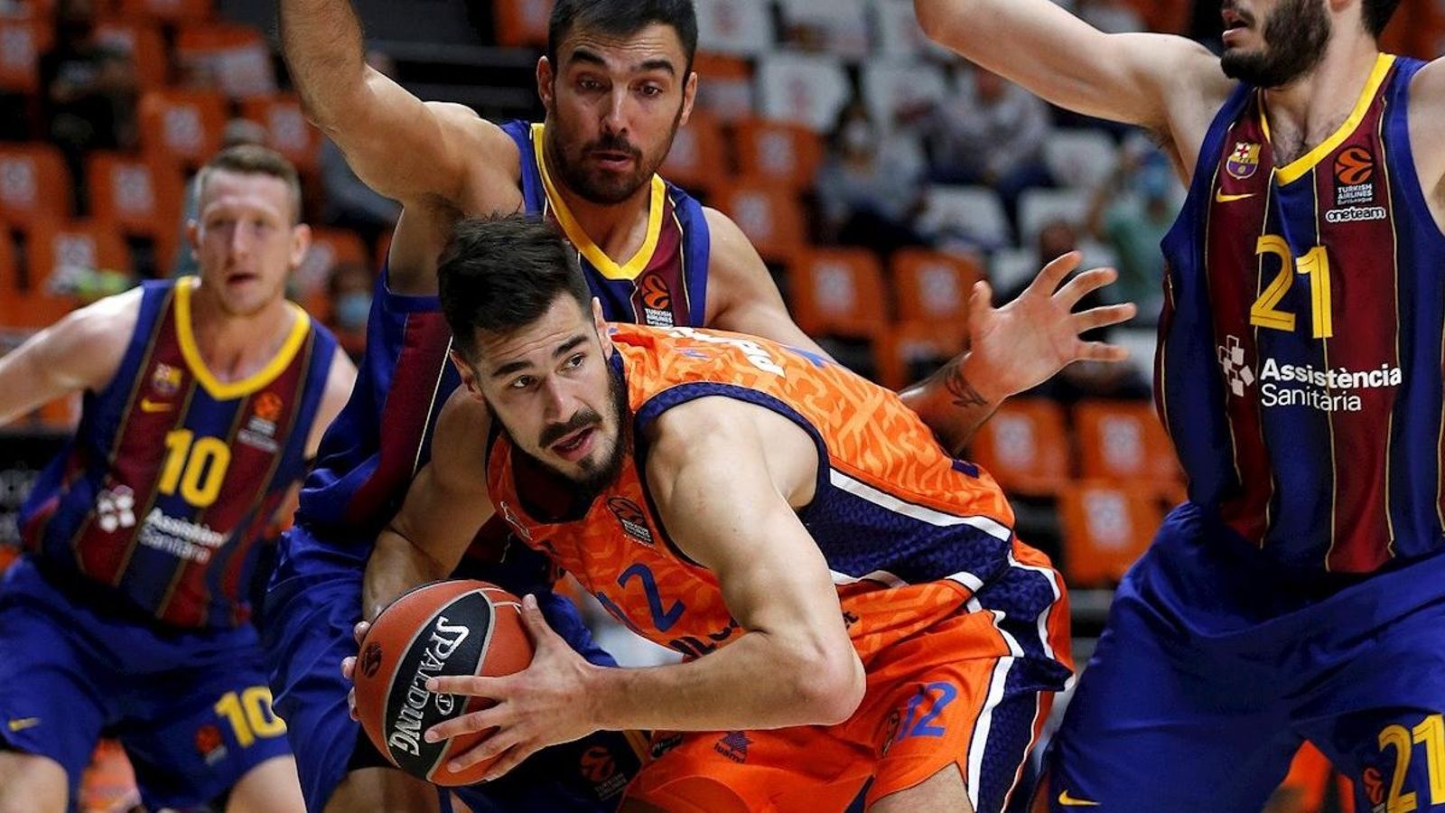 Bojan Dubljević, durant el partit contra el Barça