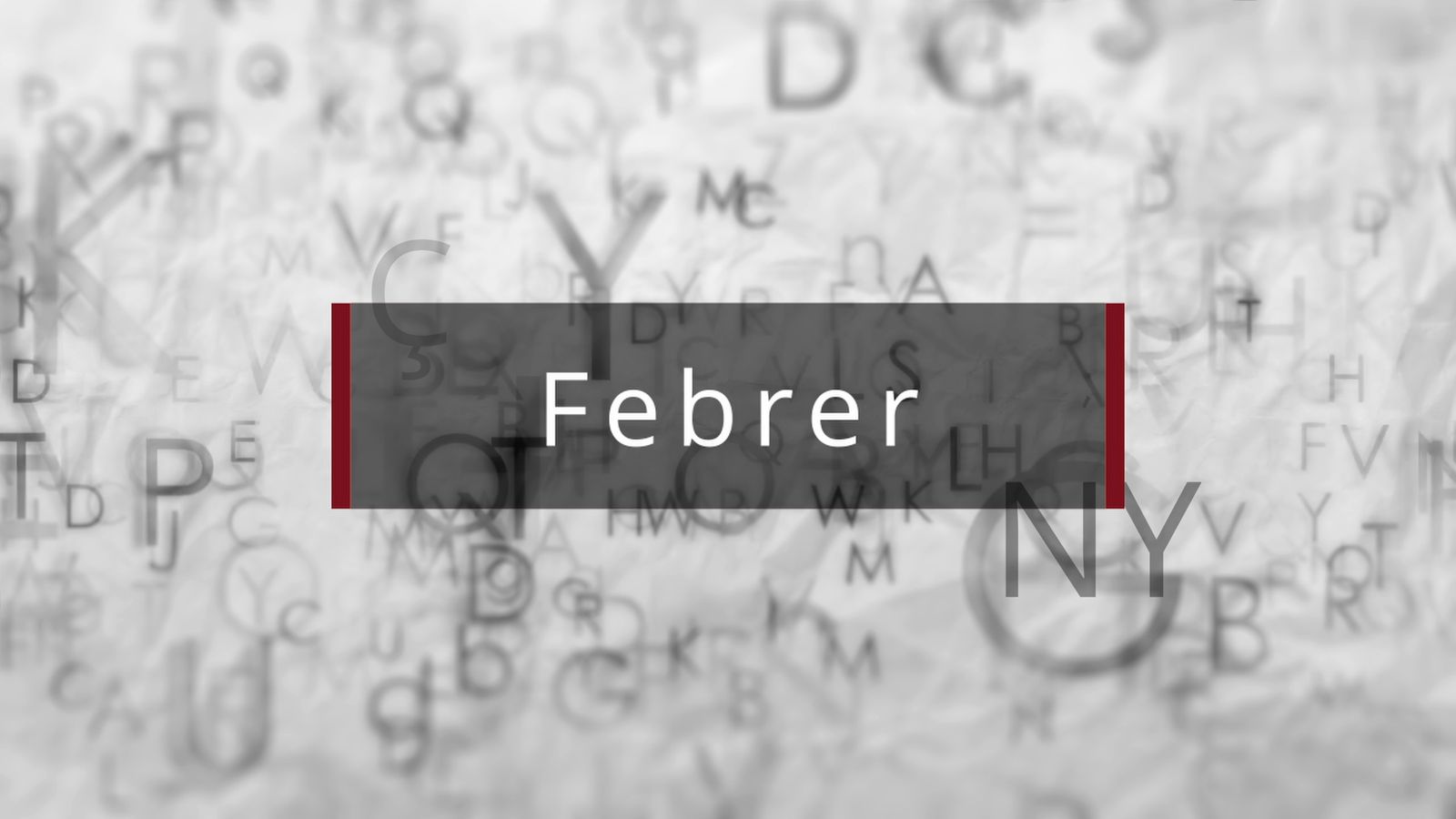 La paraula en imatges: 'febrer'