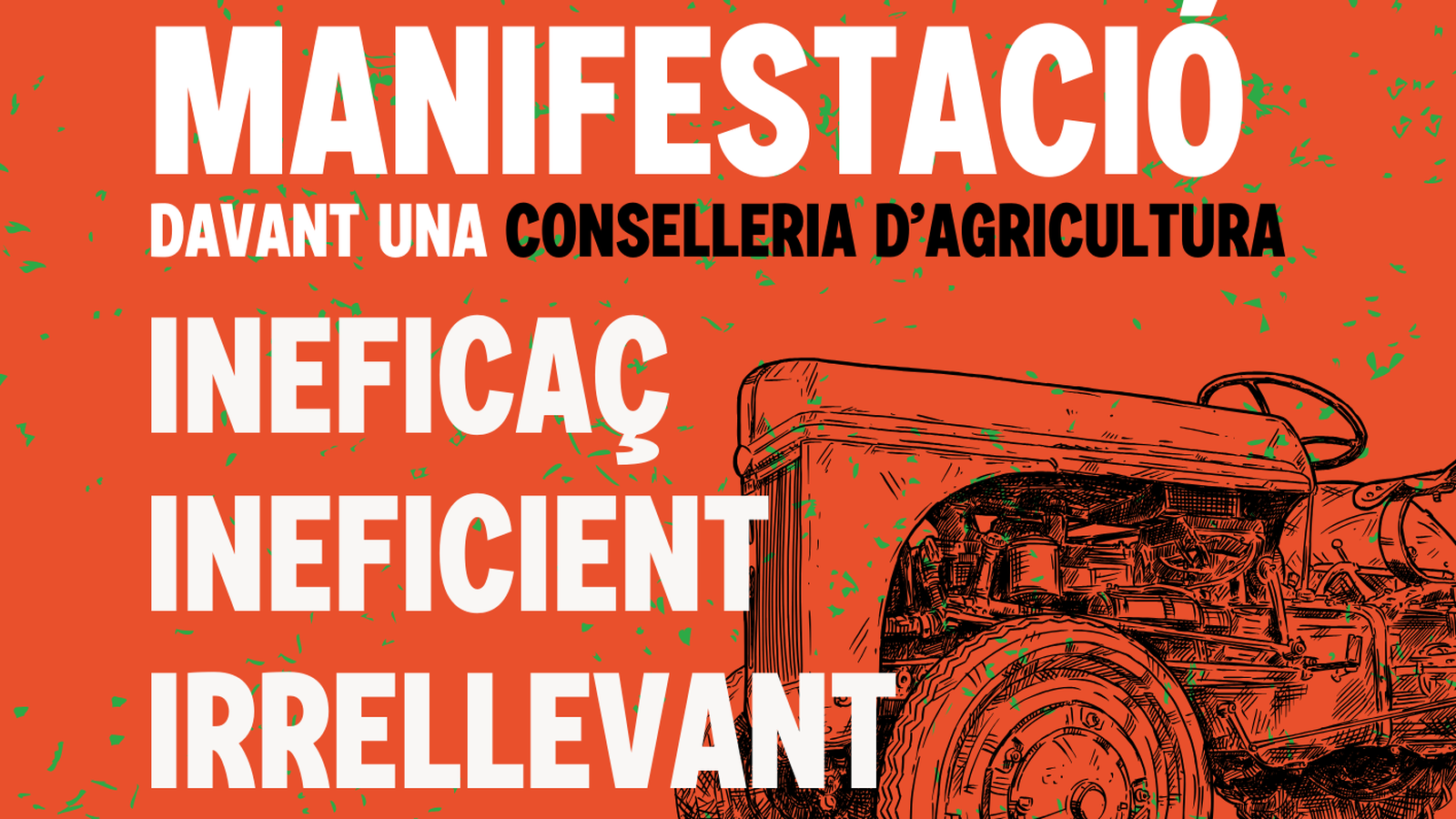 Cartell de la concentració convocada per al 21 de juny a les portes de la conselleria