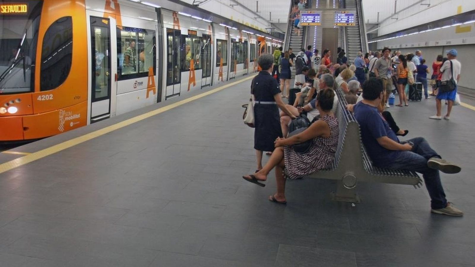 Imatge d'arxiu d'una estació de TRAM d'Alacant