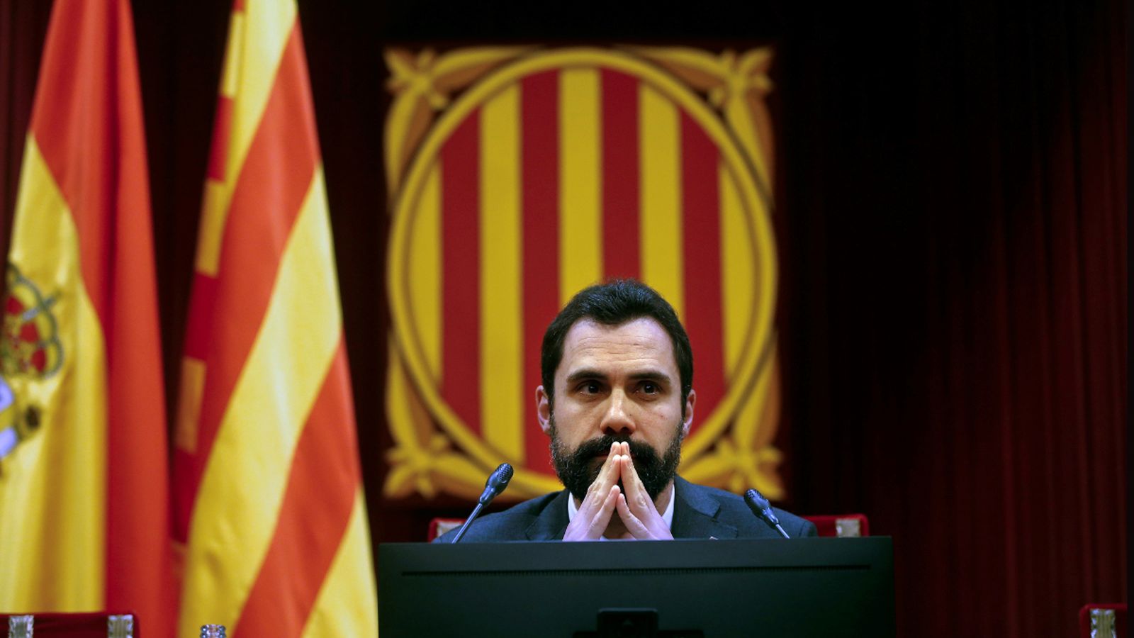 El president del Parlament de Catalunya, Roger Torrent