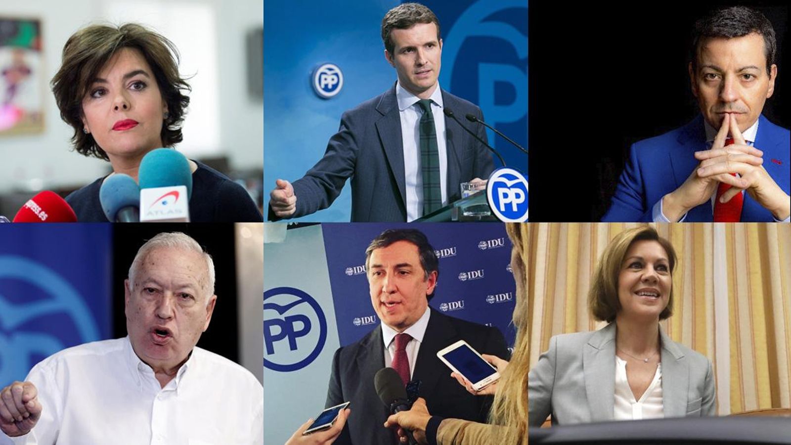 Sis aspirants a succeir Rajoy al capdavant del PP