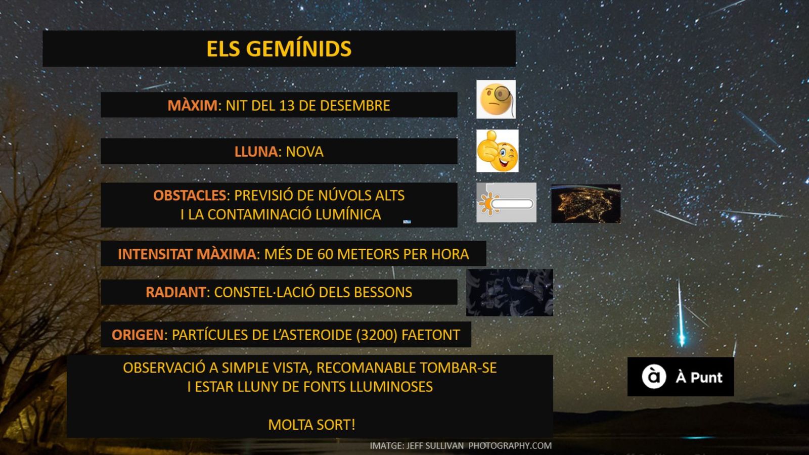 Ja tenim en marxa els Gemínids