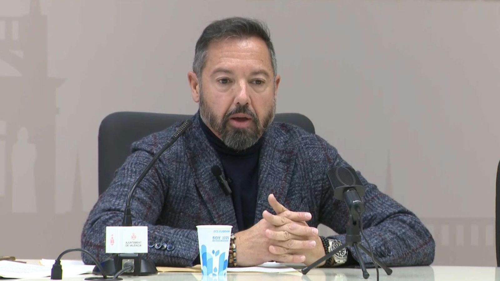 El portaveu de VOX a l'Ajuntament de València, Juanma Badenas