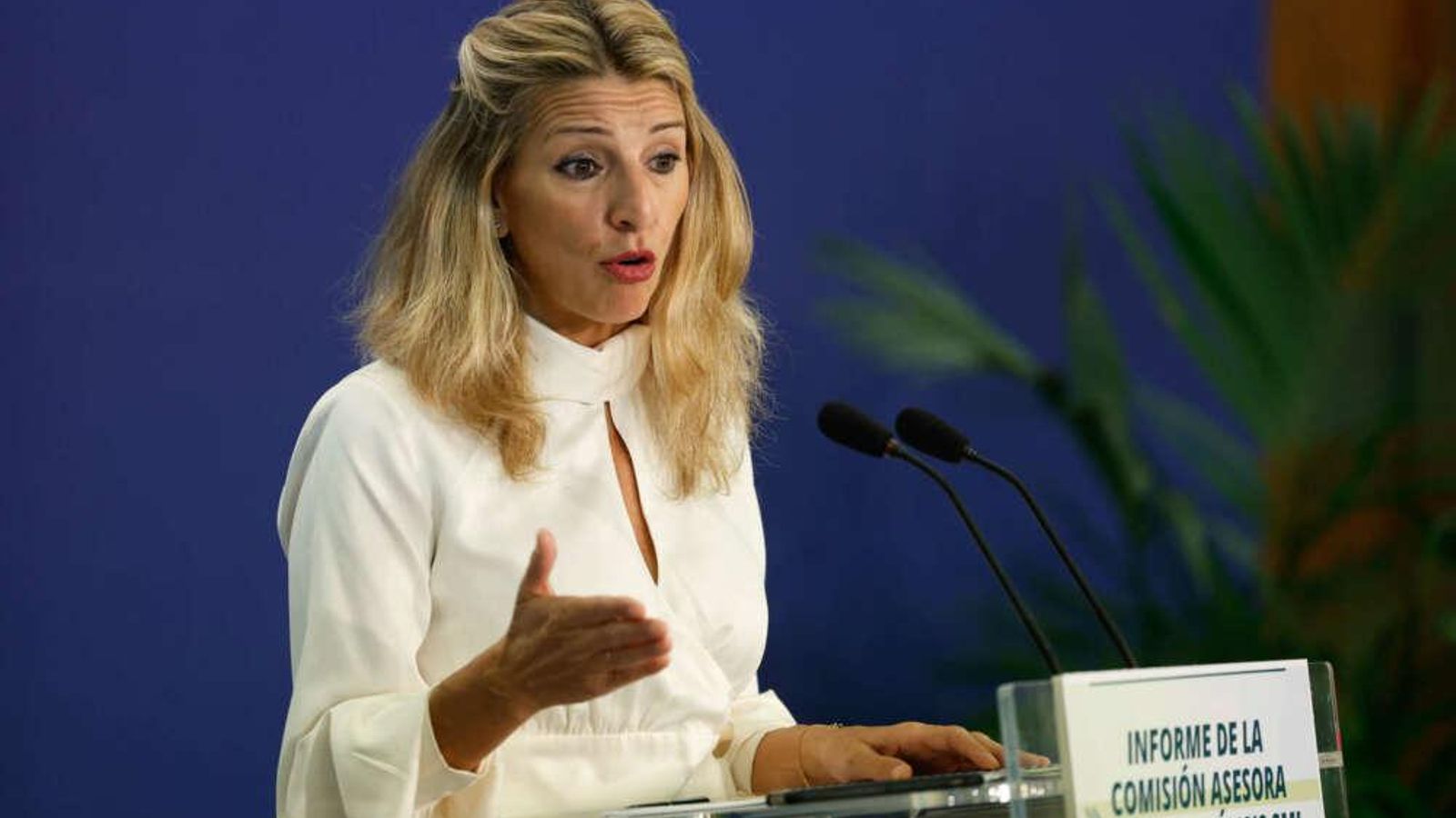 La vicepresidenta segunda y ministra de Trabajo y Economía Social, Yolanda Díaz