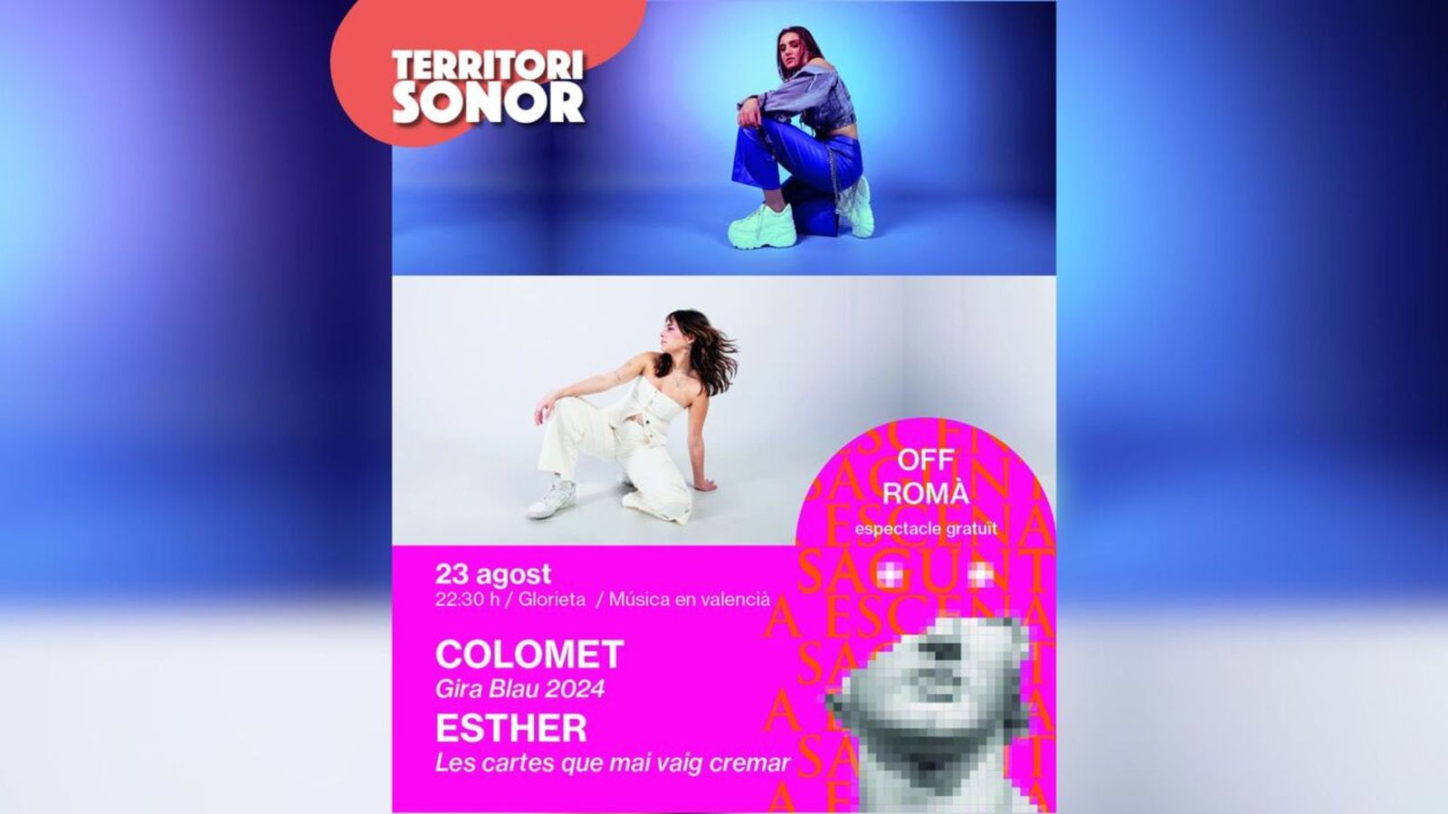 22.08.2024 | Esther i Colomet ompliran de pop urbà la ciutat de Sagunt