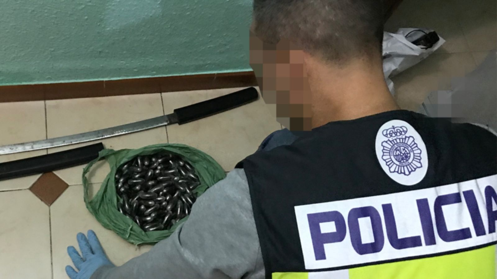Peces d’haixix confiscades per la Policia Nacional en l’operació