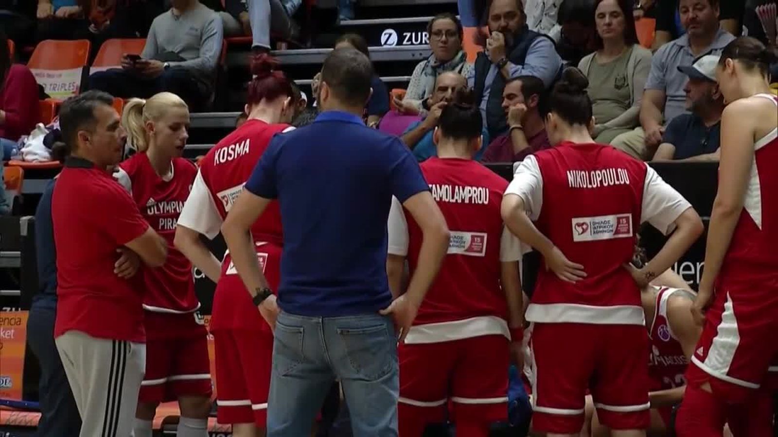 24.10.2019 | Eurocup femenina VLC Basket - Olympiacos
