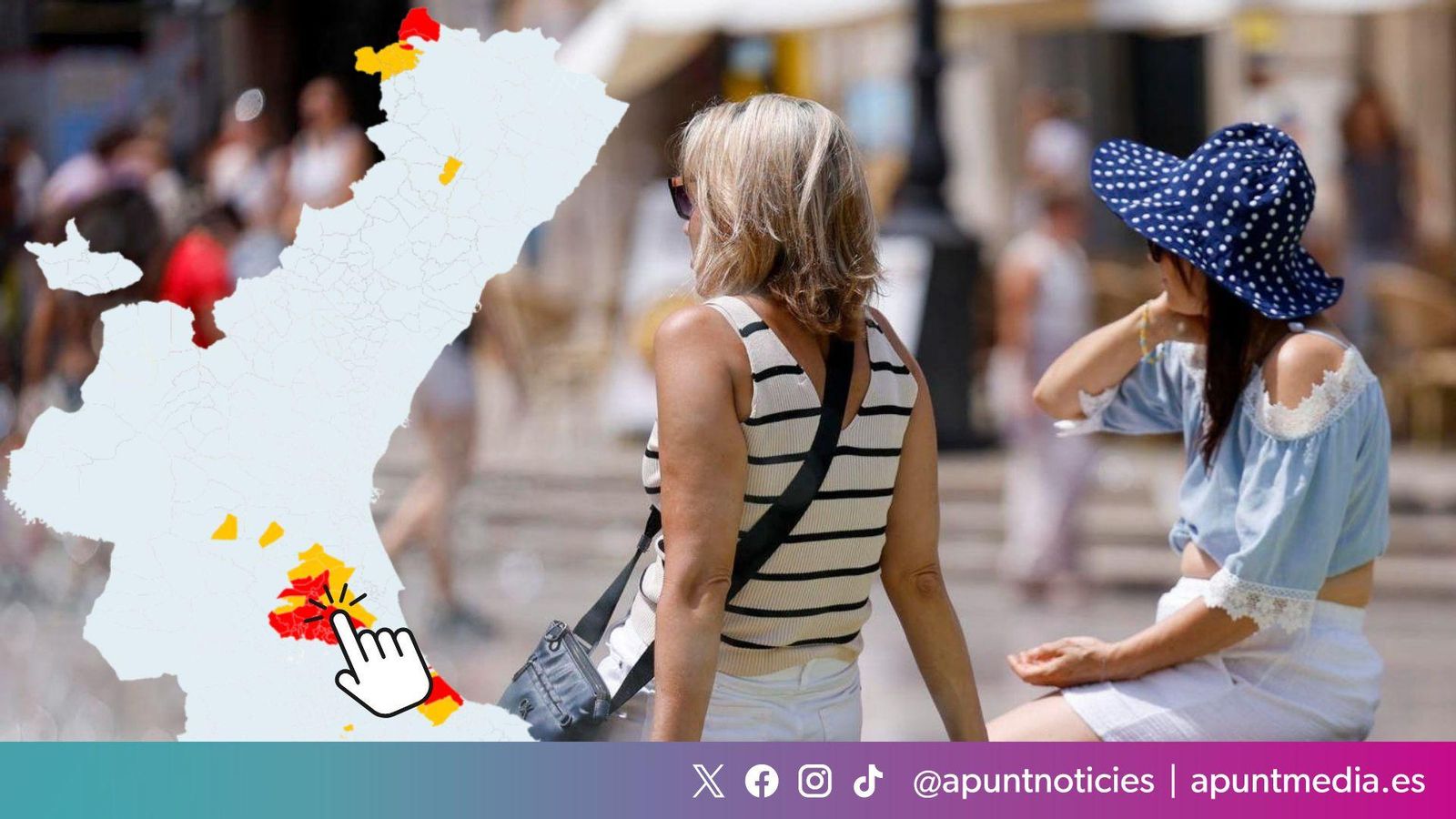 Municipis en risc alt i mitjà per calor