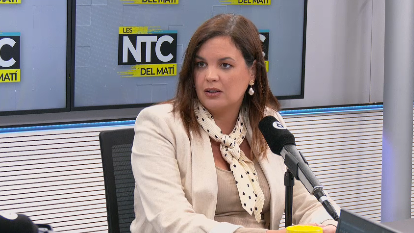 Sandra Gómez, entrevistada este dilluns en 'Les notícies del matí'