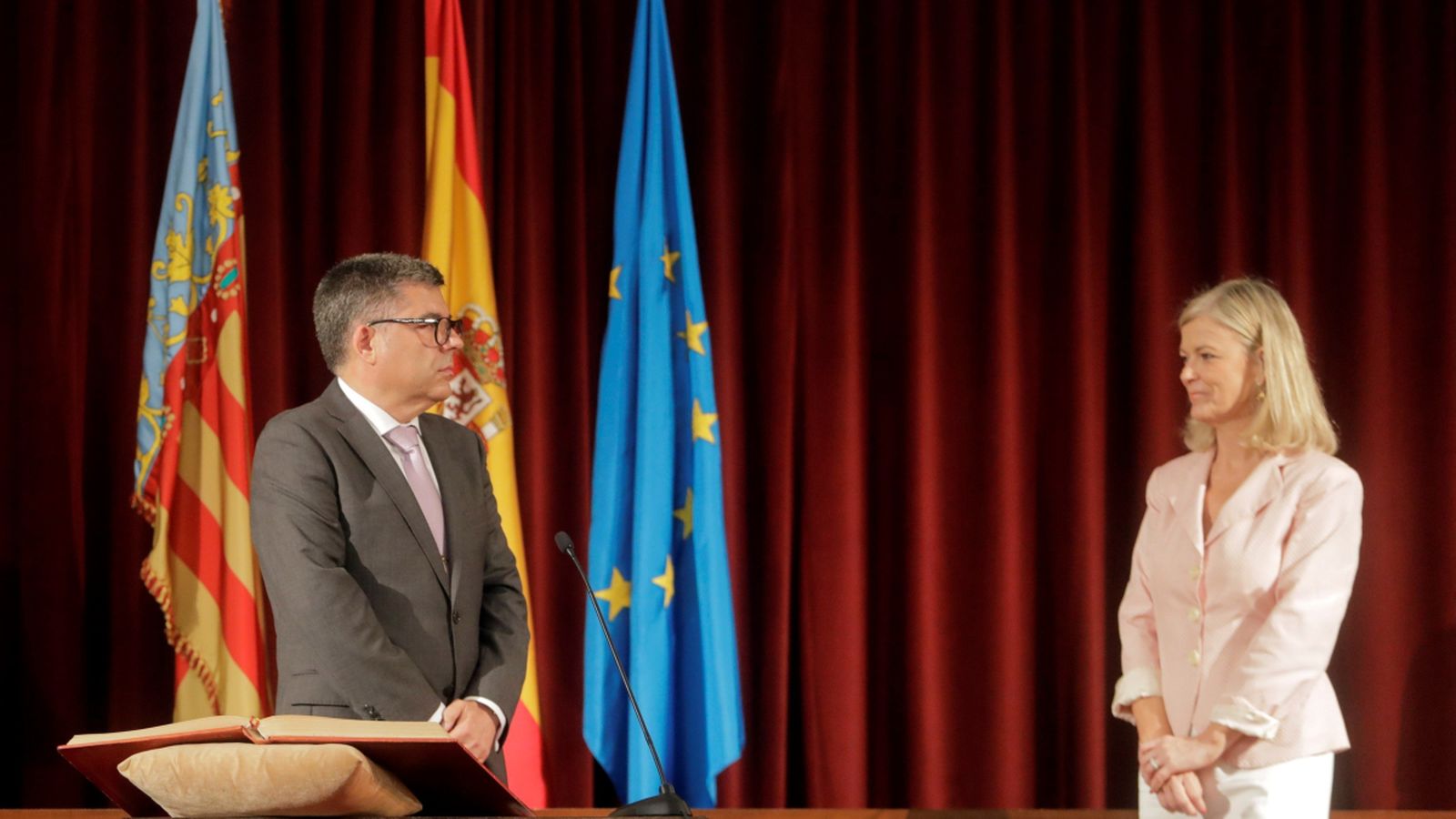 Juan Carlos Fulgencio, durant la presa de possessió del seu càrrec