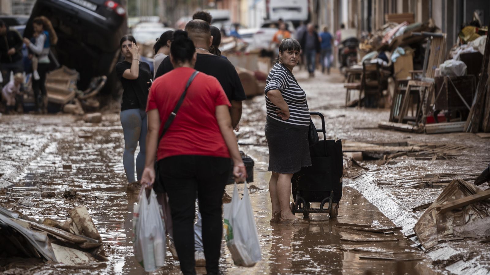 La destrucció causada per la dana a Aldaia, en una imatge d'arxiu