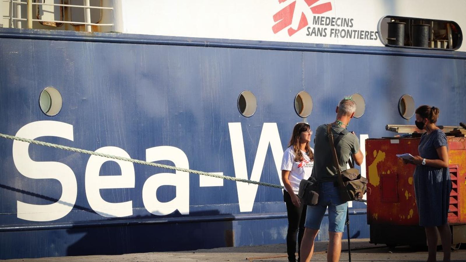 El Sea-Watch 4, el passat 5 d'agost al port de Borriana