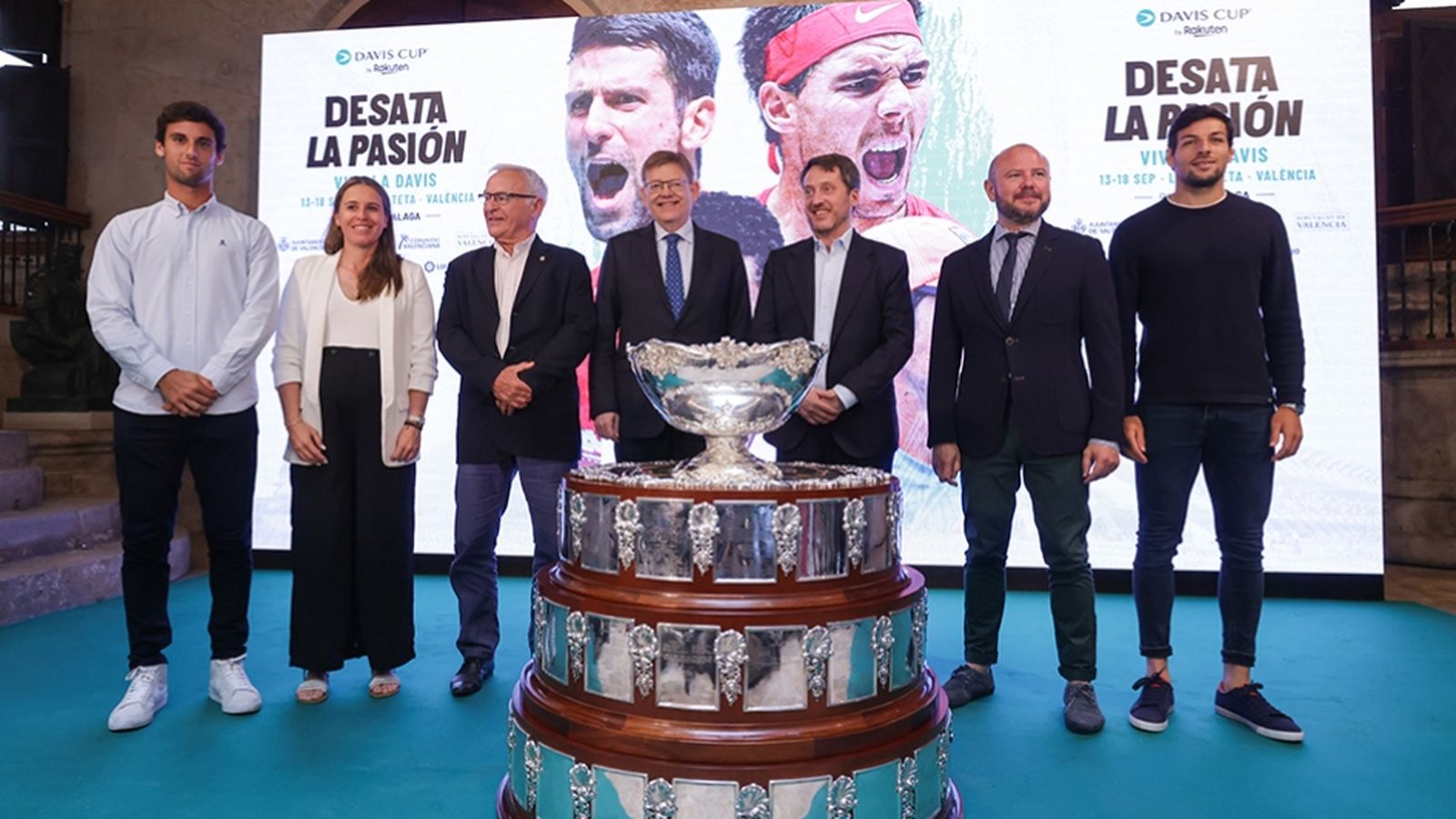 La presentació de la Copa Davis a València, l'any passat