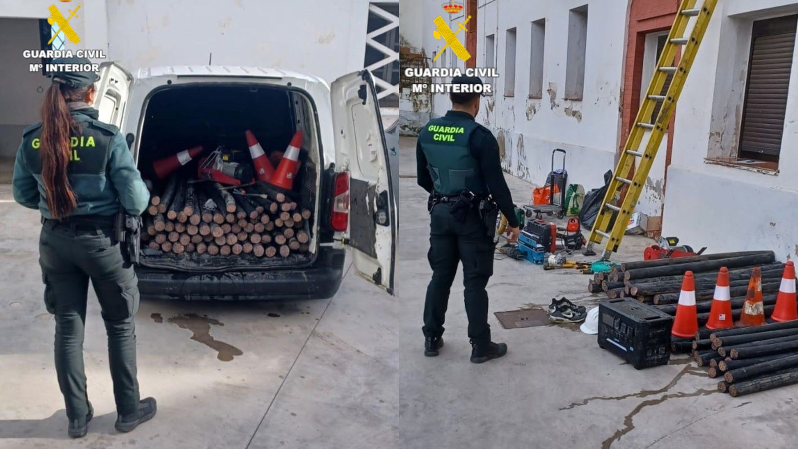 Material interceptat en l'operació