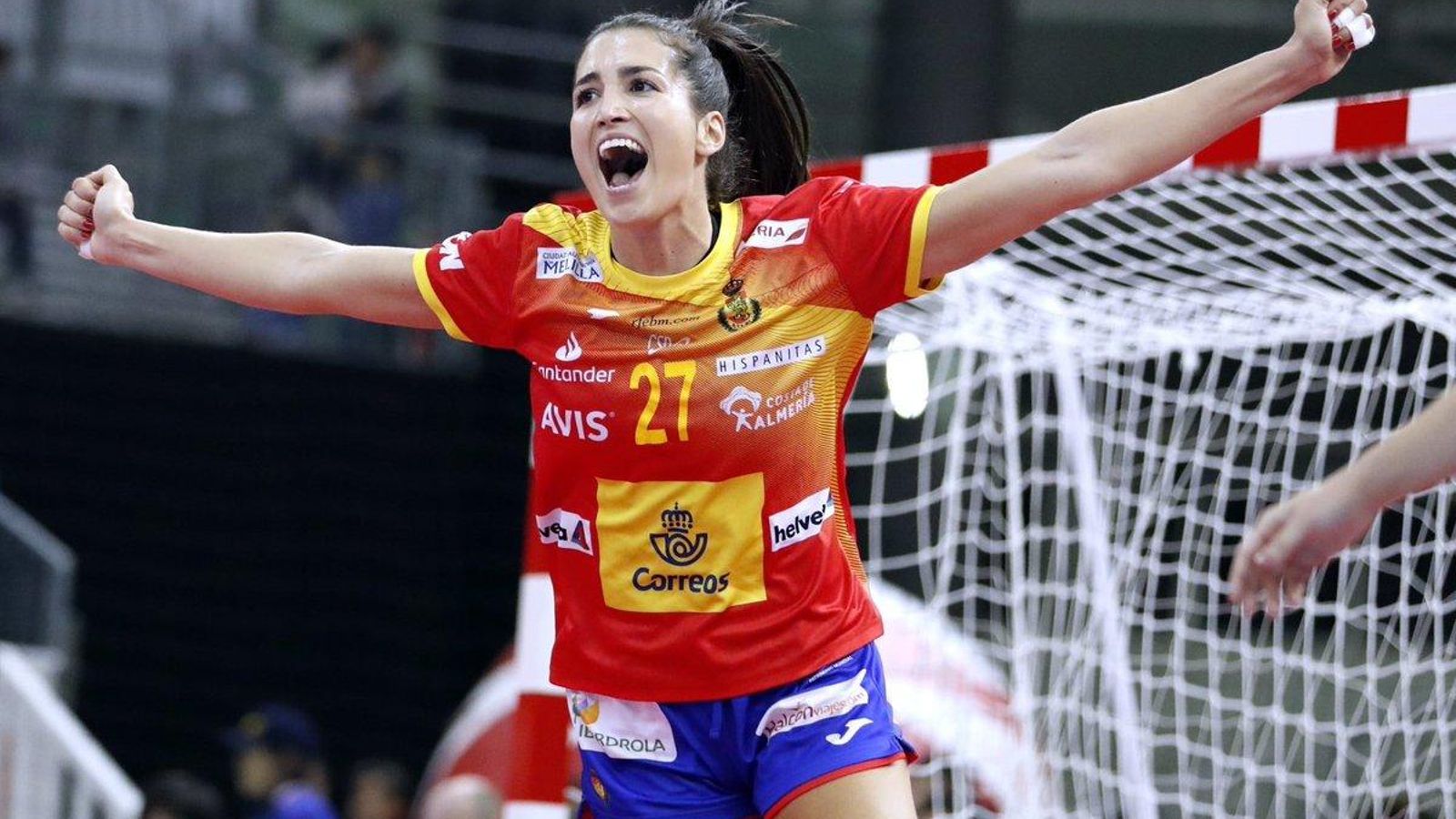 La jugadora de la selecció espanyola d'handbol, Lara González