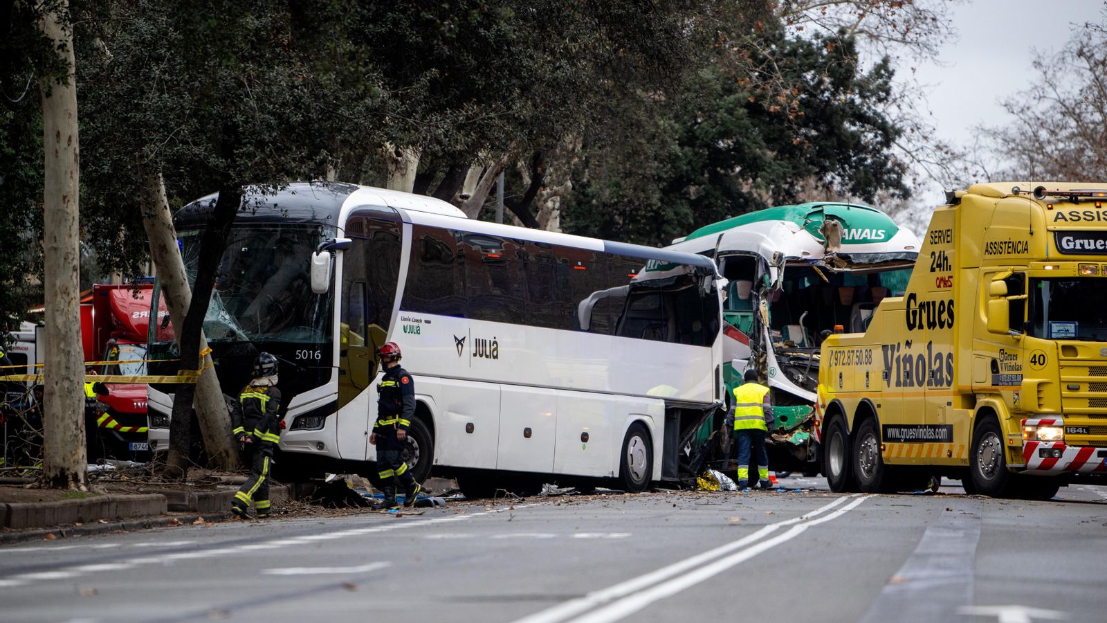 Els autobusos accidentats