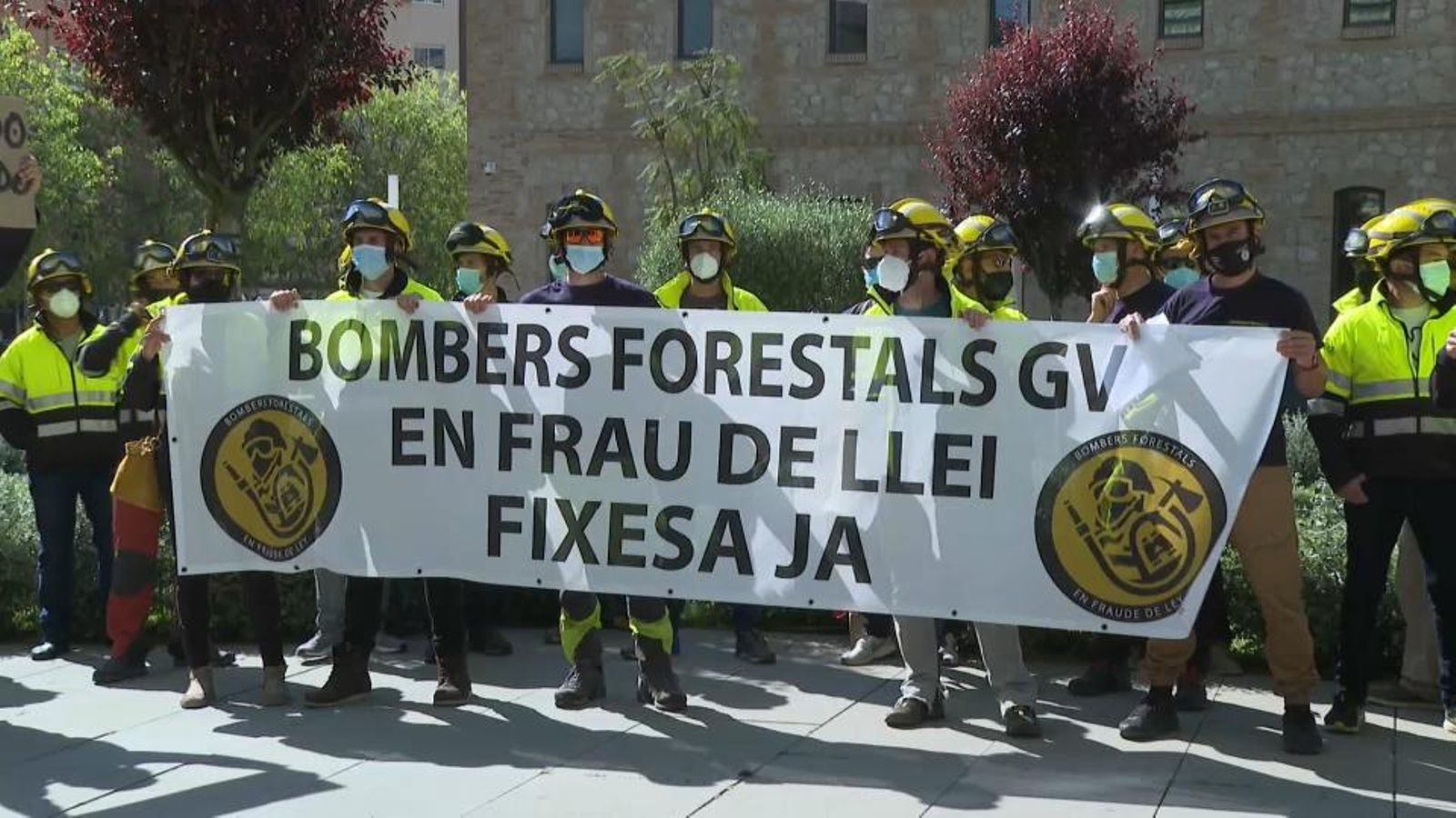 Els bombers forestals de la Generalitat han dut a terme diverses jornades de vagues durant tot l'estiu