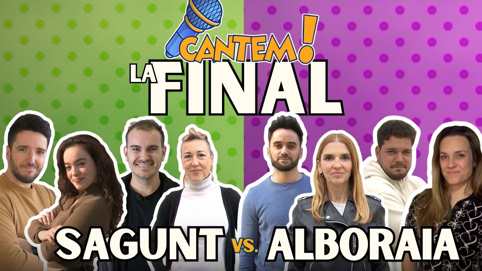 Setmana decisiva en 'Cantem!', que donarà a conéixer el poble guanyador de la primera edició del concurs musical d'À Punt este dijous 30 d'abril amb un duel entre Sagunt i Alboraia