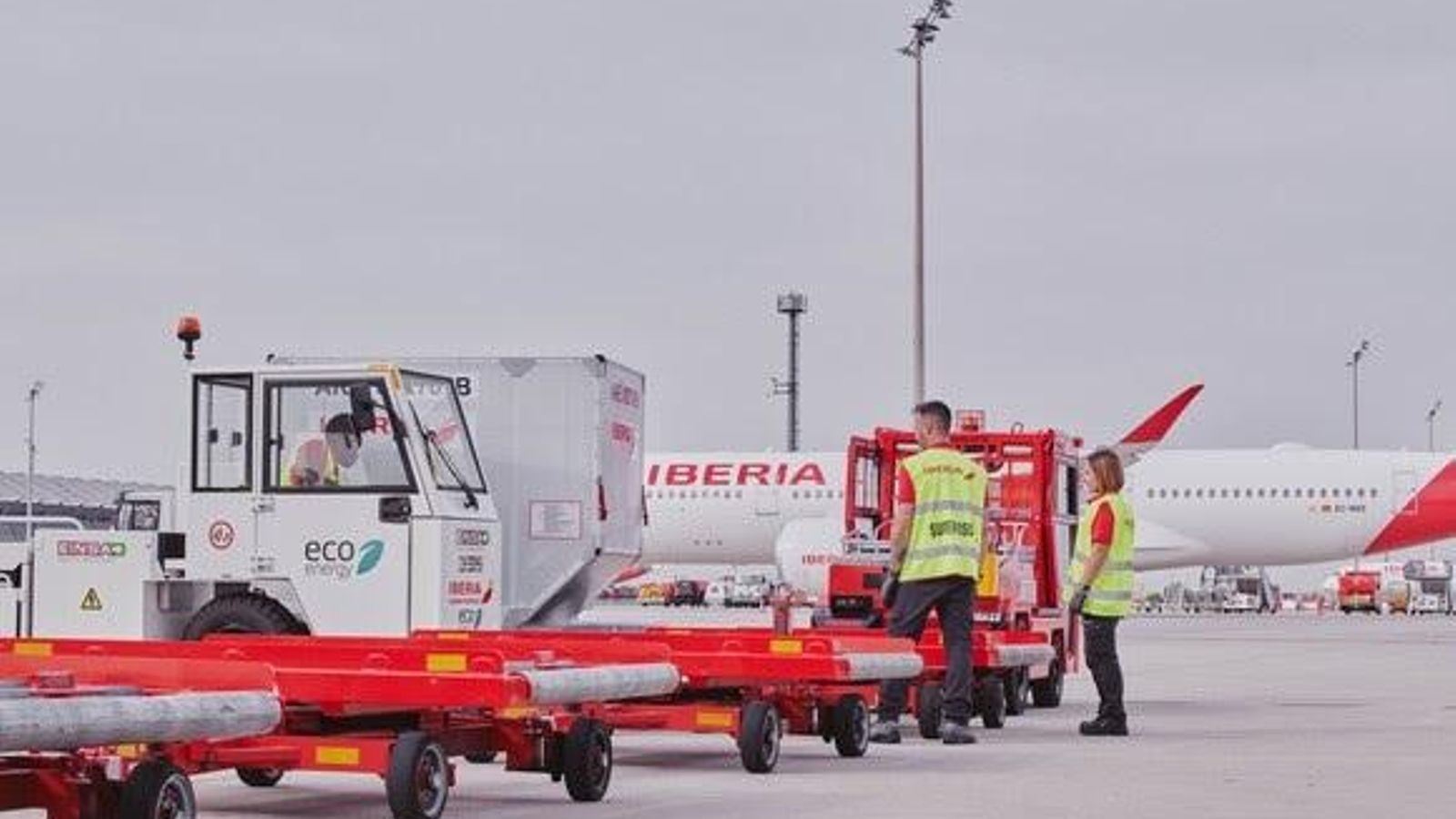Treballadors d'Iberia en l'aeroport Adolfo Suárez Madrid-Barajas