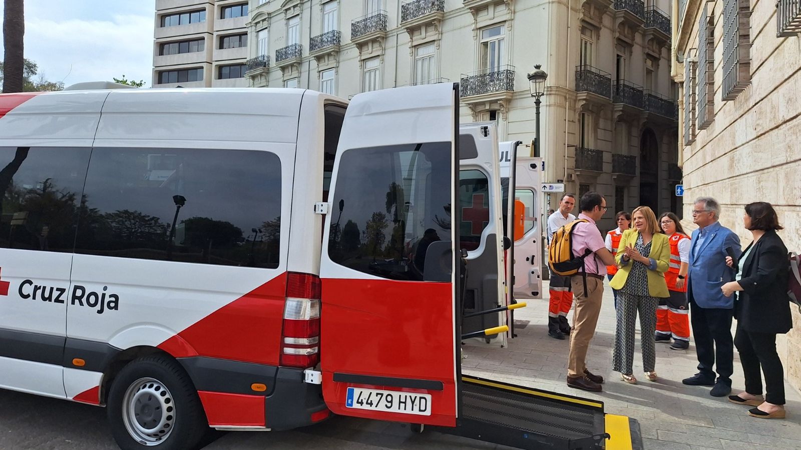 Una de les ambulàncies que formen part del servei de transport gratuït