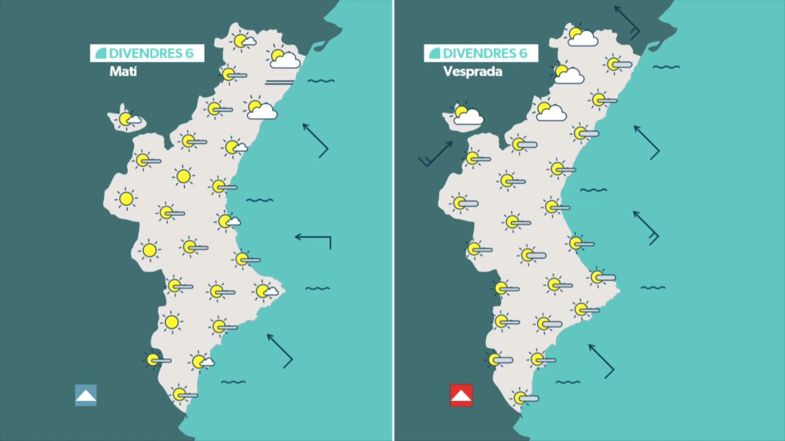 La previsió per a este divendres 6 de juny