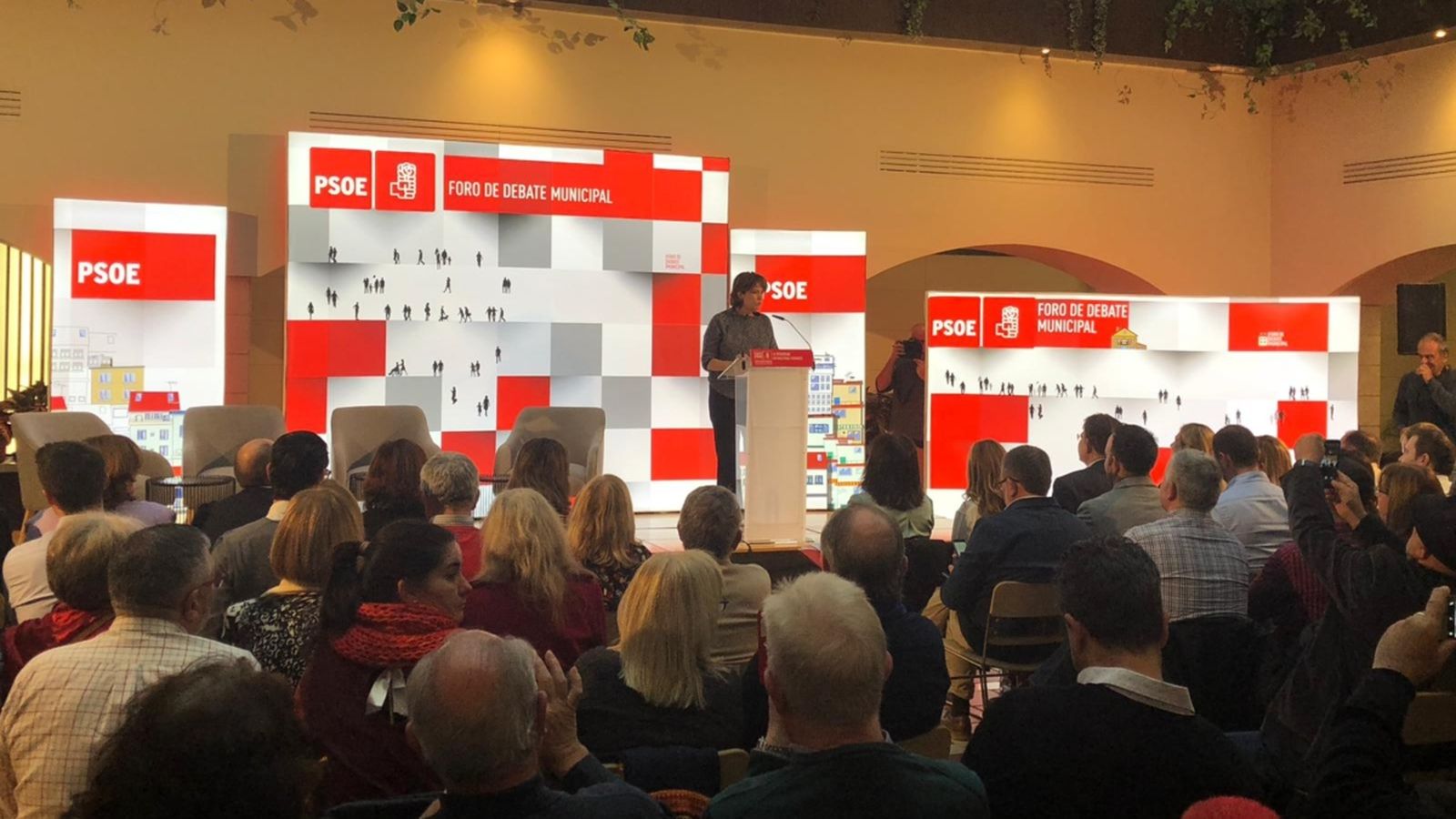 La ministra Dolores Delgado, durant l'acte.